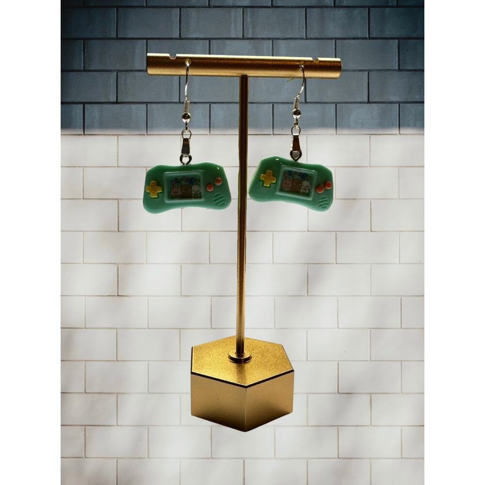 Video Game Controllers Dangle Drop Earrings Gift for Women Pastel Colors